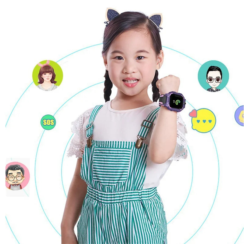 Z6 Kids SOS Smart Watch IP67 Waterproof SIM Card Children GPS Tracker Anti-lost Smart Wristband For IOS Android PK Q12 Q50