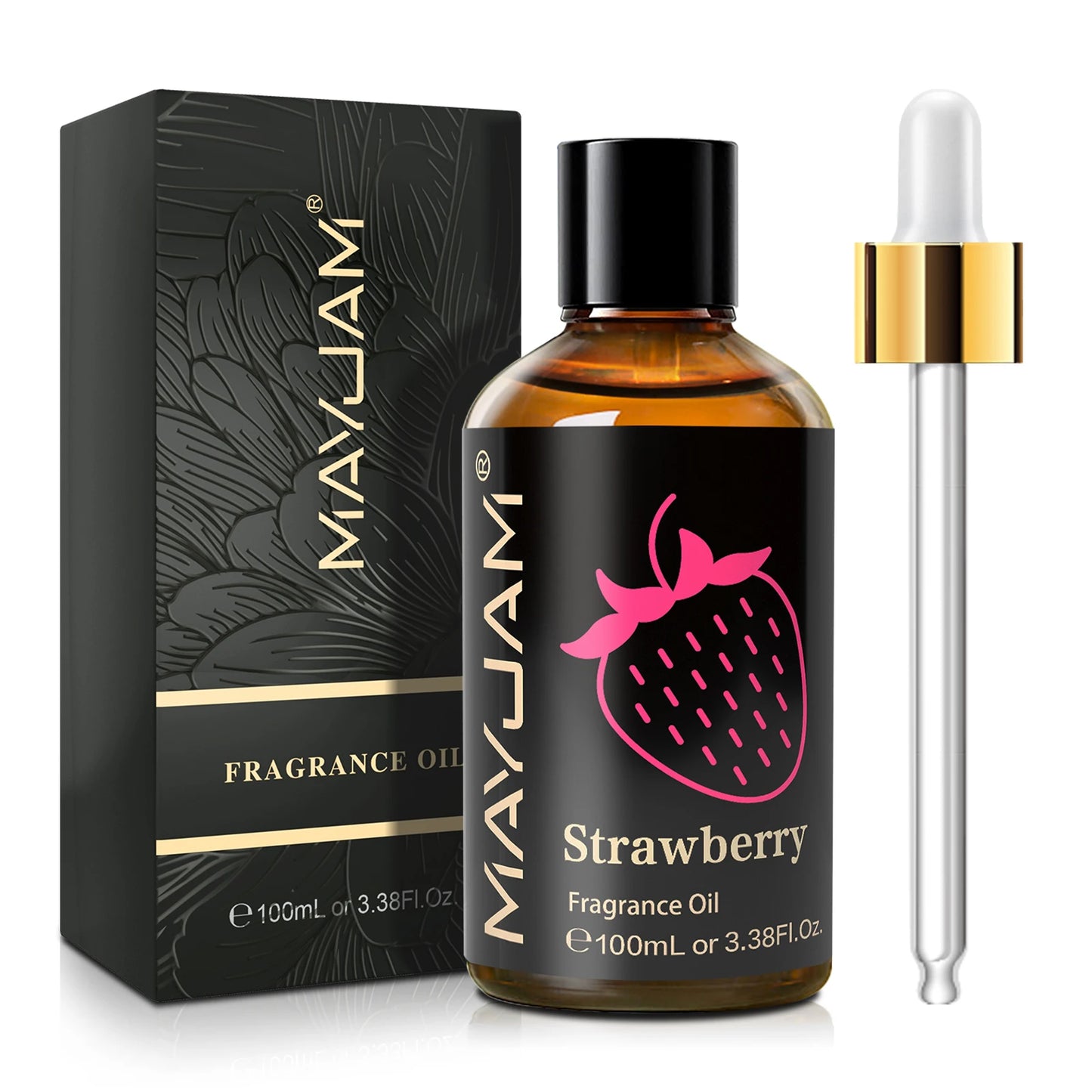 MAYJAM White Musk Baby Powder Almond Vanilla Scent Diffuser Oil,100ml Fruit Essential Oil Strawberry Watermelon Cherry Candle