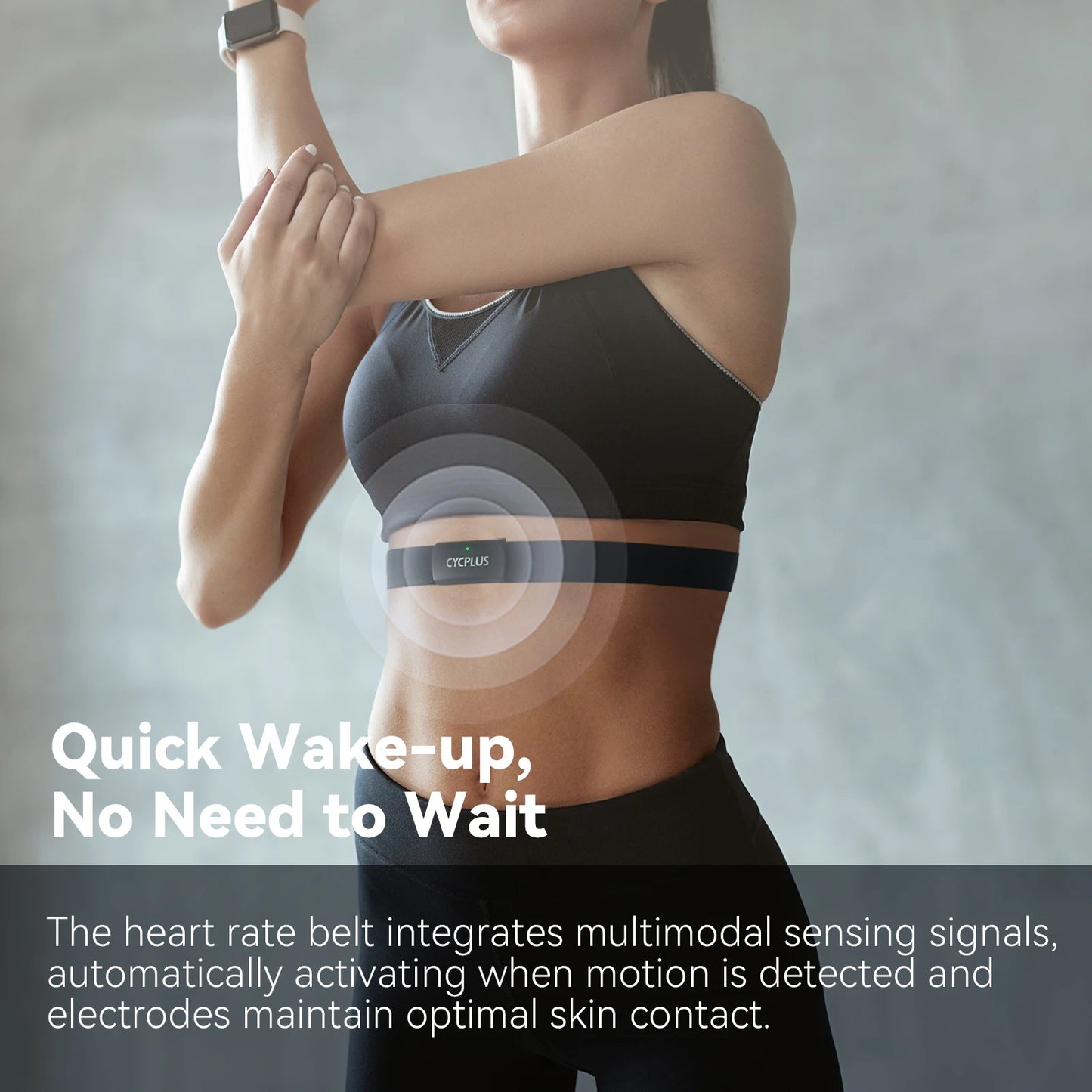 Heart Rate Monitor Chest Sensor with 500h Battery, IPX7 Waterproof