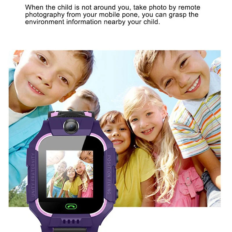 Z6 Kids SOS Smart Watch IP67 Waterproof SIM Card Children GPS Tracker Anti-lost Smart Wristband For IOS Android PK Q12 Q50