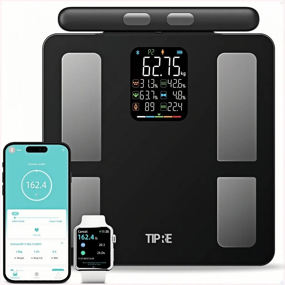 Smart Scale for Body Weight 8-Electrode Digital Weight Scale for Body Fat  Scale Bluetooth Health Monitor for Weight Loss, 400lb