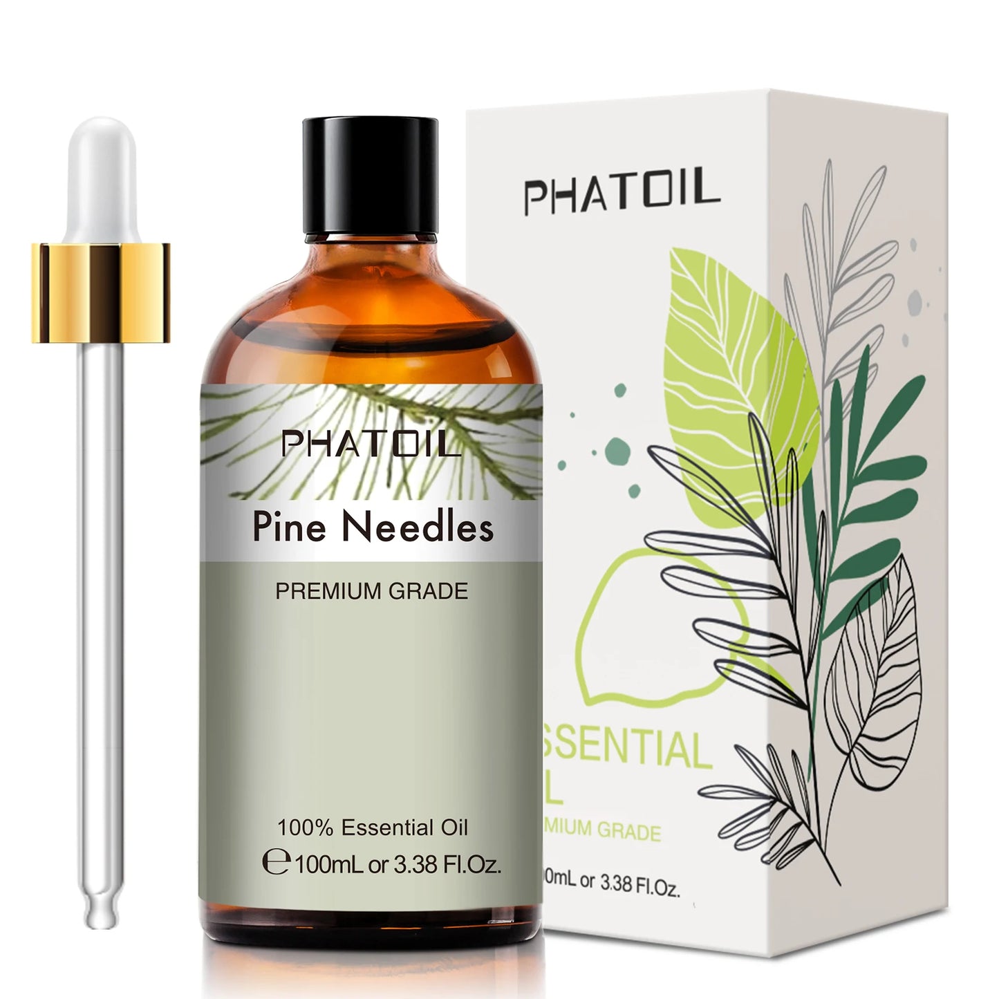 PHATOIL 100ML Spearmint Pure Natural Rose Essential Oils for Humidifier Diffuser Spa Massage Clove Bud Oregano Helichrysum
