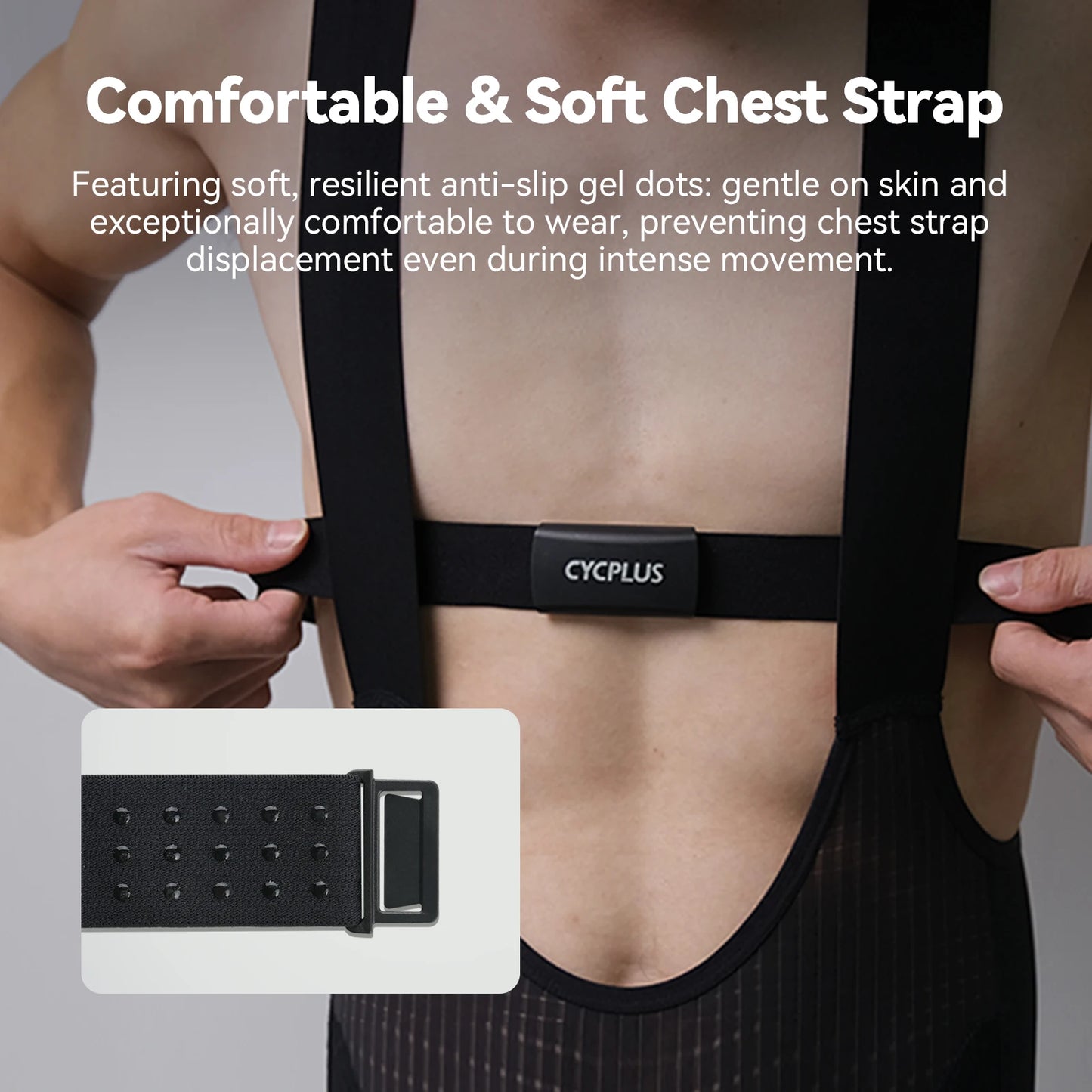 Heart Rate Monitor Chest Sensor with 500h Battery, IPX7 Waterproof