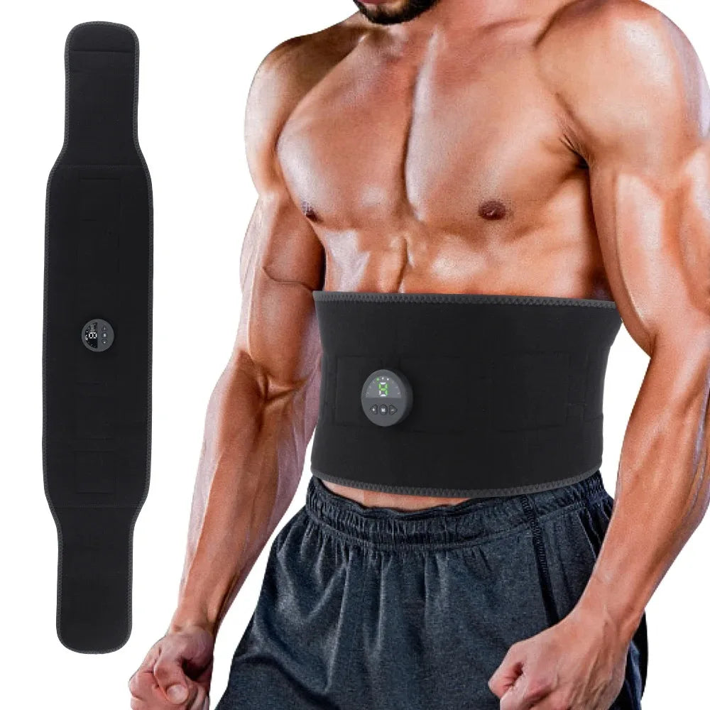 6 Modes Abdominal Electrical Stimulation Belt EMS Slimming Belt Trainer ABS Muscle Stimulator Body Fitness Electric Weight Loss